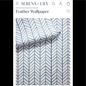2 Serena & Lily Feather Wallpaper Denim (2)